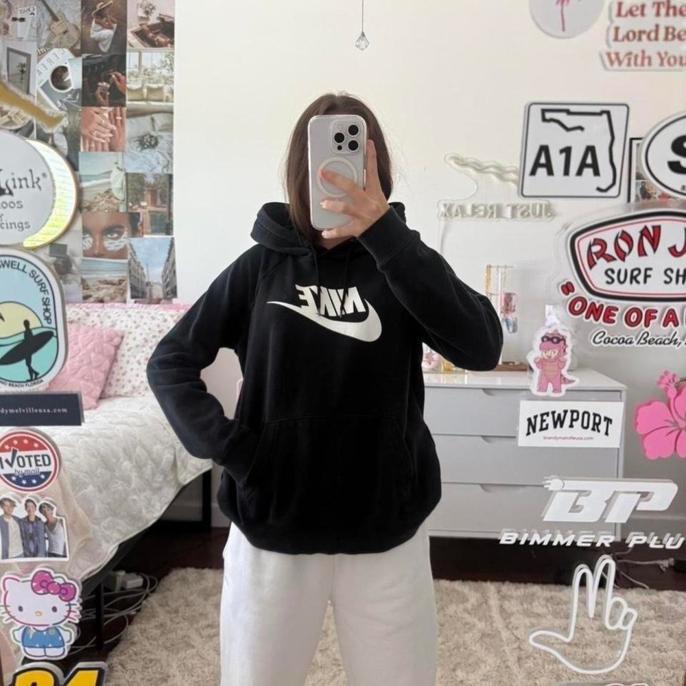 black nike hoodie‎